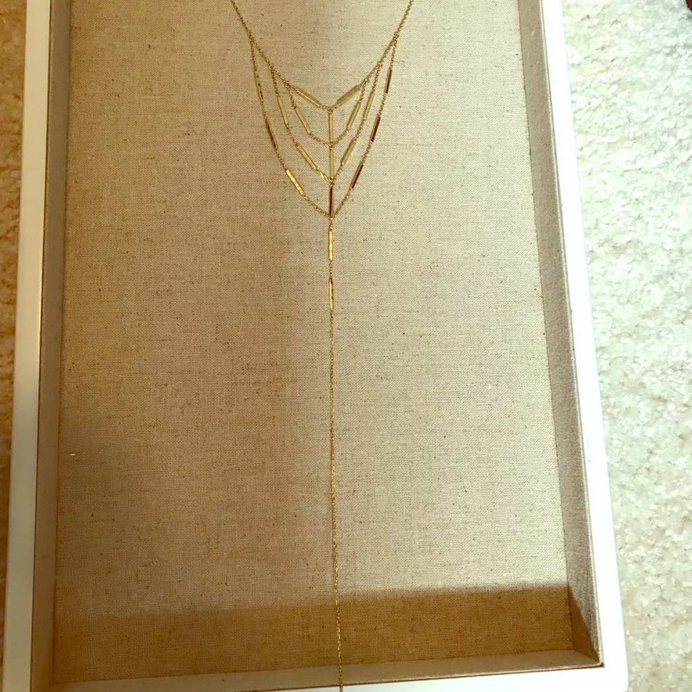 Stella & Dot gold necklace By Rebecca minkoff